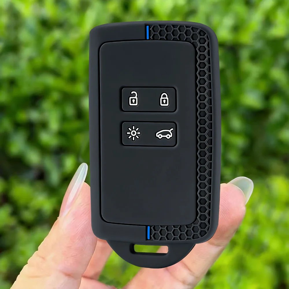 New Style Silicone Car Card Key Case Cover Fob for Renault Espace 5 Kadjar Koleos Captur Megane 4 Talisman Arkana Dacia Sandero