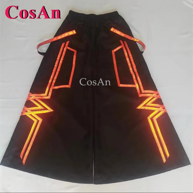 CosAn مزدوجة عبر أنماط شبح الرقص السراويل ملبورن شافل فات السراويل جرس قيعان مشرق تأثير عاكس بنطلون جديد