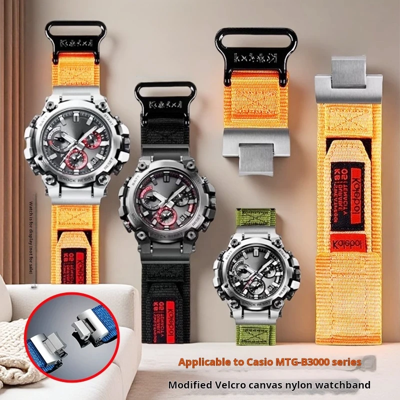 

For Casio G-SHOCK MTG-B3000 Quick-release nylon canvas watch strap Sports waterproo Watchband bracelet wristband accessories men