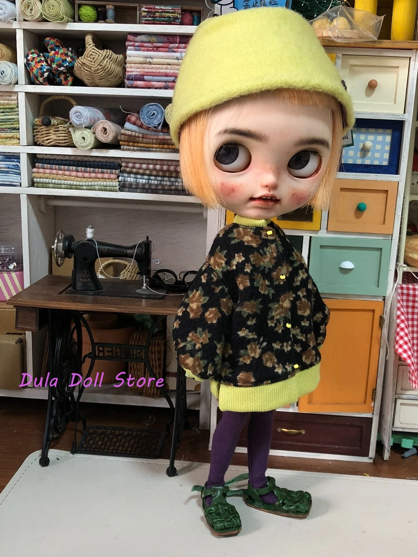 

NEW Dula Doll Clothes Autumn and winter long sleeved hat set for Blythe Landoudou Landazz ob24 ob22 Azone 1/6 Doll