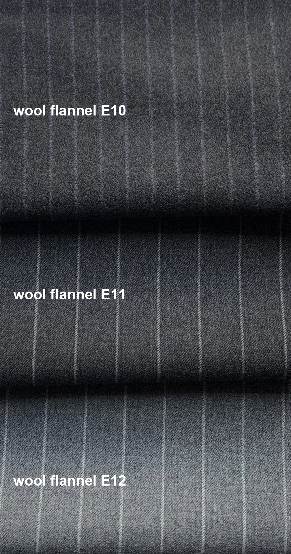 Custom Tailored Luxury Wool Flannel Mens 2 Piece Outfit Set Mens Suits Men Designer Clothes Men Single Breasted Suit Grey Stripe