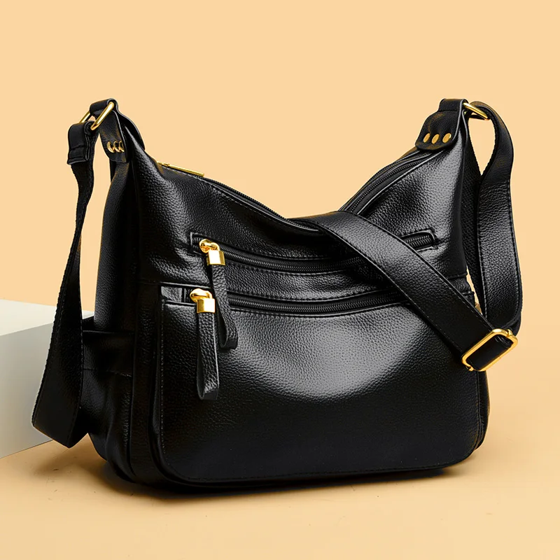 Women Soft Leather Handbags Ladies Large Tote Bag Female Square Shoulder Bags Bolsas Femininas Sac New Fashion Crossbody Bags