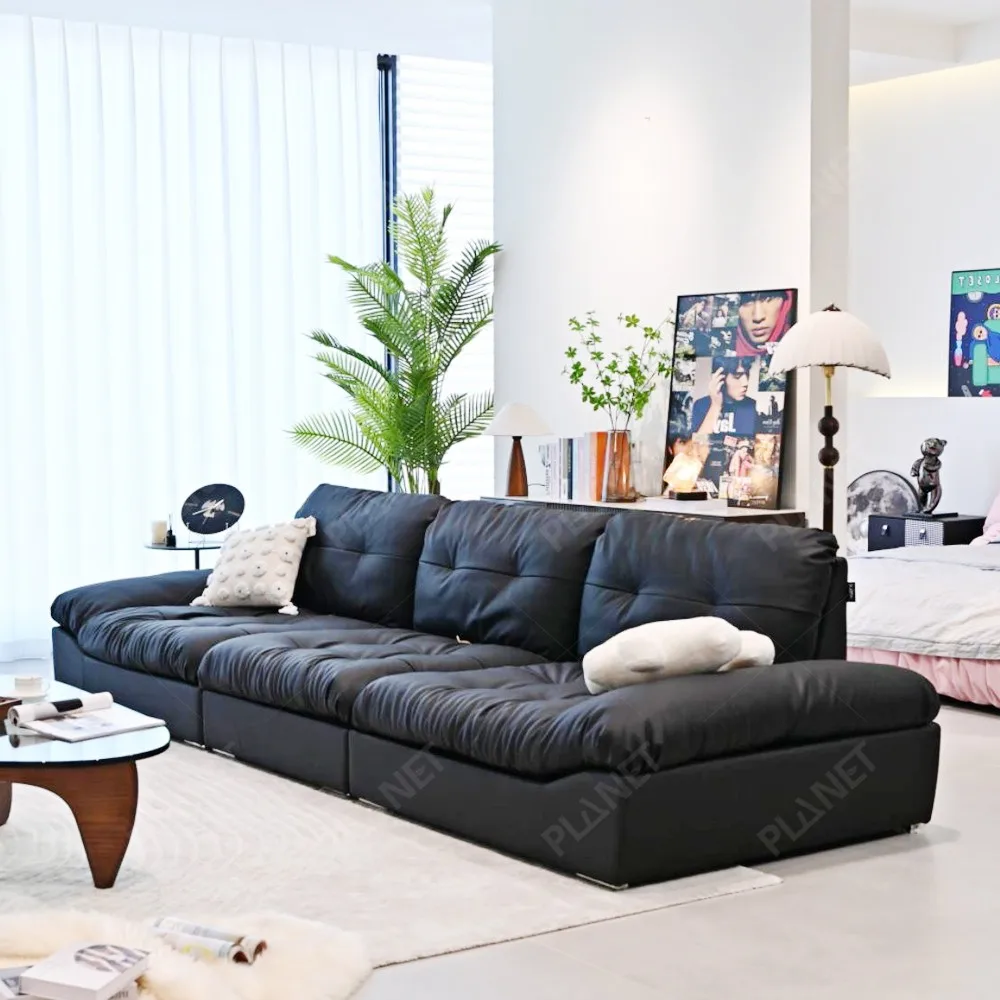 الولايات المتحدة الأمريكية في المخزون انخفاض الشحن الحديثة أريكة أثاث غرفة المعيشة الشمال أسود أبيض رمادي وحدات الاقسام أريكة أطقم أريكة #5