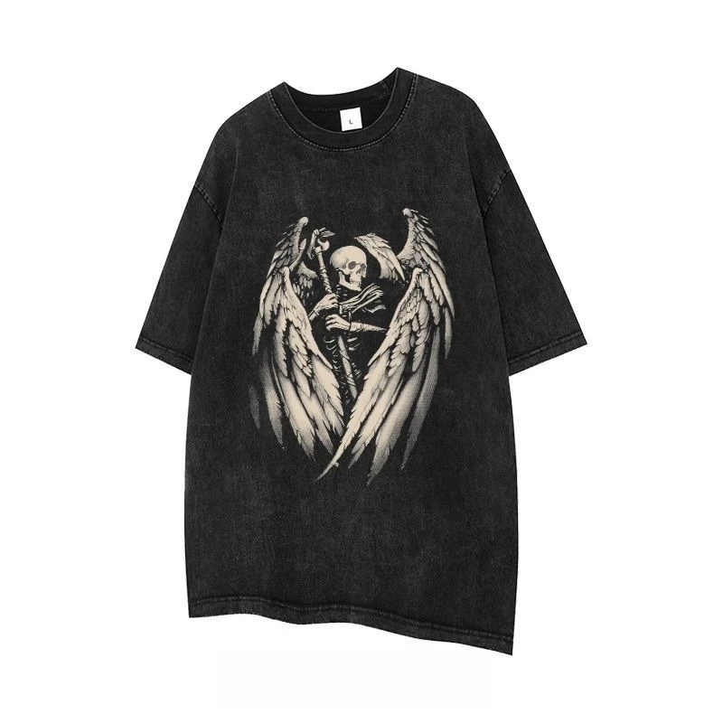 تي شيرت مغني الراب مطبوع للرجال والنساء، ملف تعريف فضفاض عالمي يظهر عقدًا مريحًا ومساميًا يوميًا #2