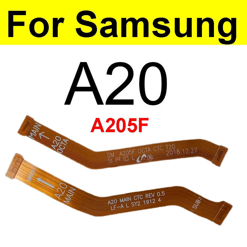 

Основная материнская плата, гибкий ЖК-кабель для Samsung Galaxy A20, основная плата, гибкий ленточный кабель, запасные части для телефона