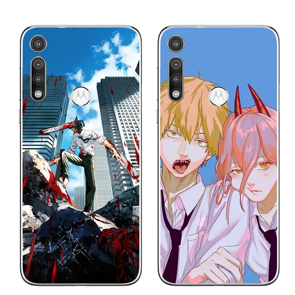 أنيمي المنشار رجل لموتورولا ، تاتسوكي فوجيموتو ، جراب لحافة الدراجات النارية 40 ، 50 برو ، 30 ، الترا نيو 20 ، واحد الانصهار ، G200 ، E22 ، E40 ، E30 ، E22I #4