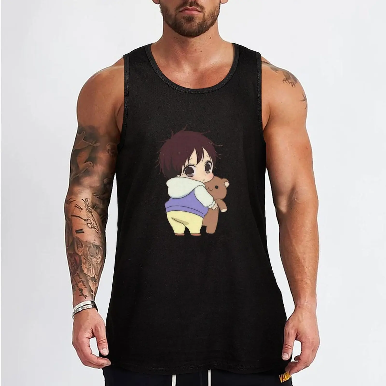 Gakuen babysitters Ryuichi v3 Tank Top anime top Men's gym clothing Men's sleeveless sexy clothes men