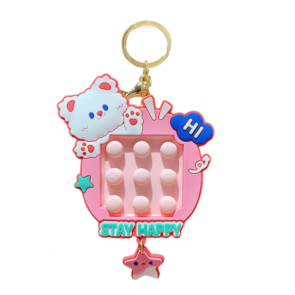 

Cartoon Toy Bubble Keychain Fun Stress Relief Toy for Cars Bags Couple Small Gift