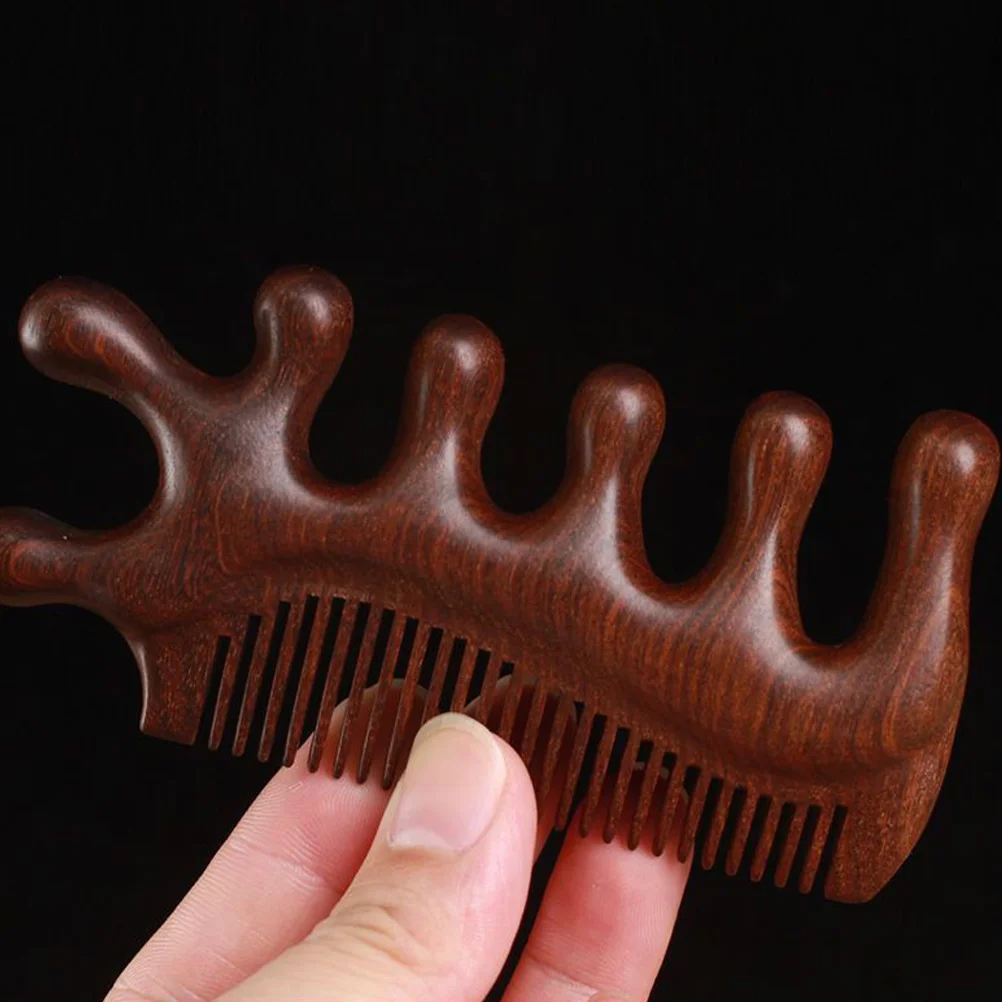 Comb Natural Wood Small Anti-static Craft Wooden Wide Tooth Massage Hair Combs for Thick