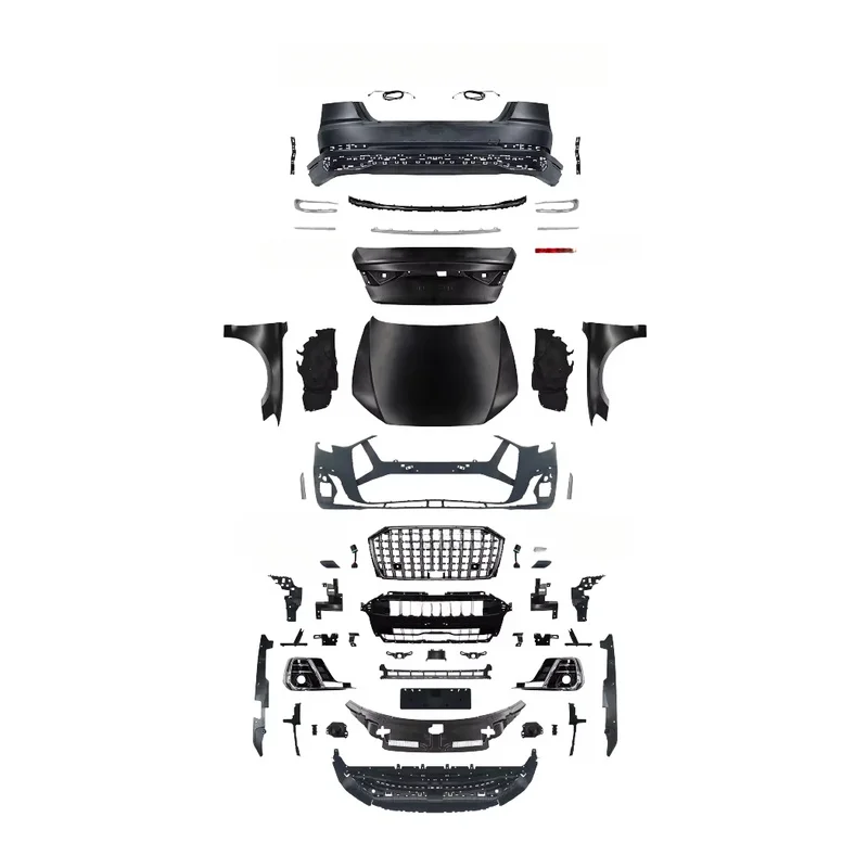 Body Kit for  A8 (2011-2017) Upgraded A8 D5PA Kit 1:1 Front and Rear Bumper Side Skirt Accessories