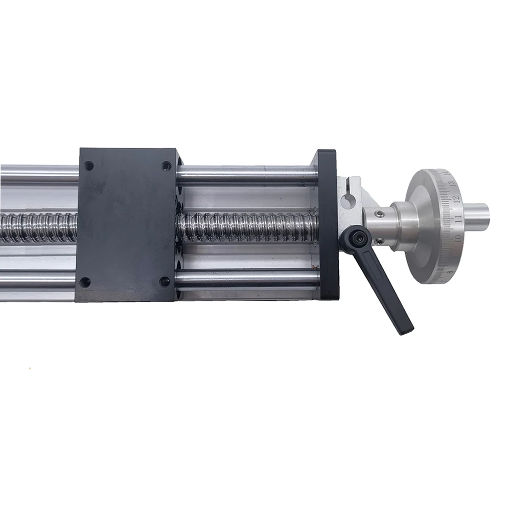 Imagem -05 - Manual Workbench Guia Linear 100500 mm Stroke Rod Estágio Eixo Óptico Manual Deslizante Tabela Ballsscrew Sfu1204 1605 1610 Cnc