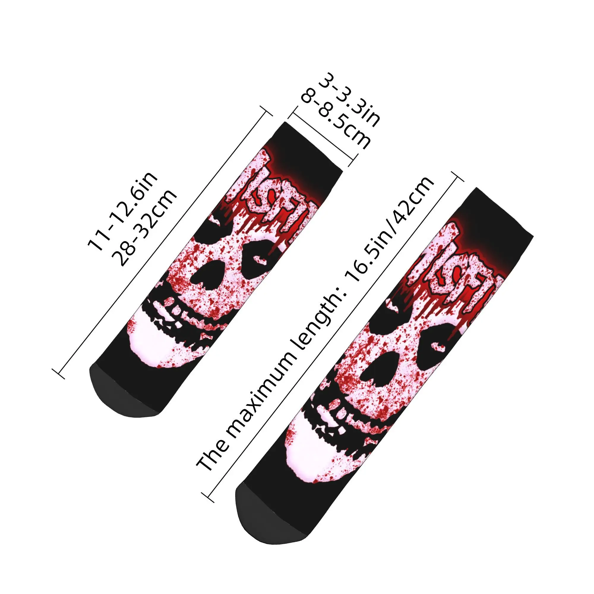 Misfits Skull  Socks Harajuku Super Soft Stockings All Season Socks Accessories for Unisex Birthday Present