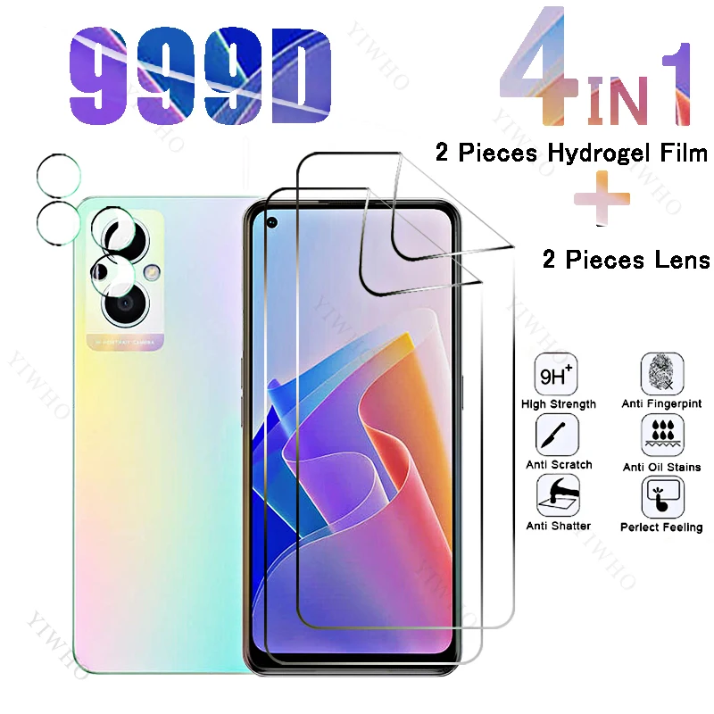 6in1 Full Cover Front Hydrogel Film for Oppo Reno7 Lite Fingerprint Screen Protectors for Oppo Reno 7 CPH2343 6.43