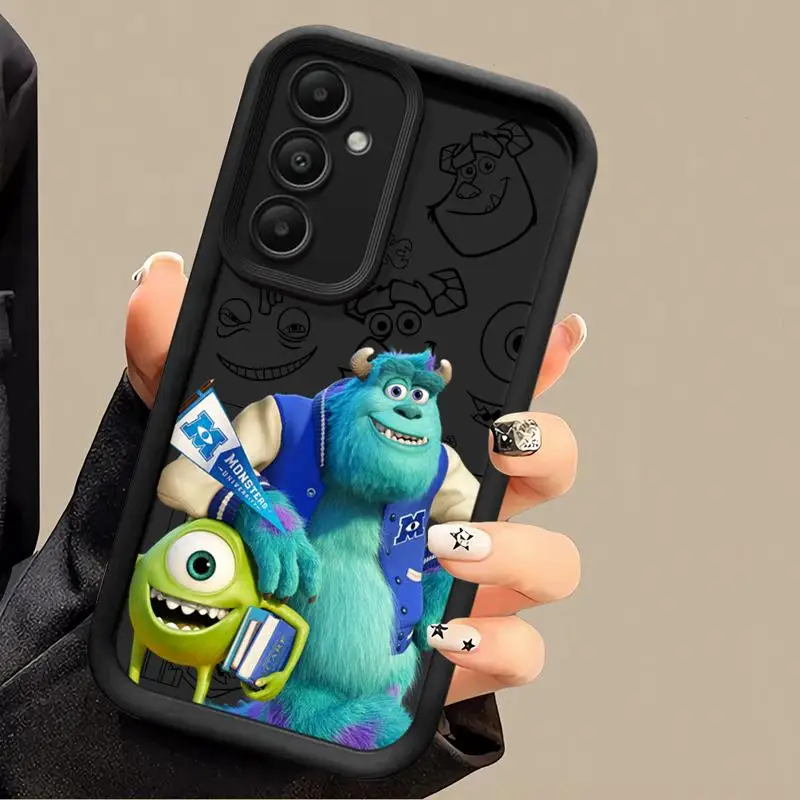 Phone case for Samsung Galaxy A55 A52 A33 cases A24 A15 A12 A23 A22 5G A54 A52s A53 A14 funda Cover Disney Monster Jame Sullivan