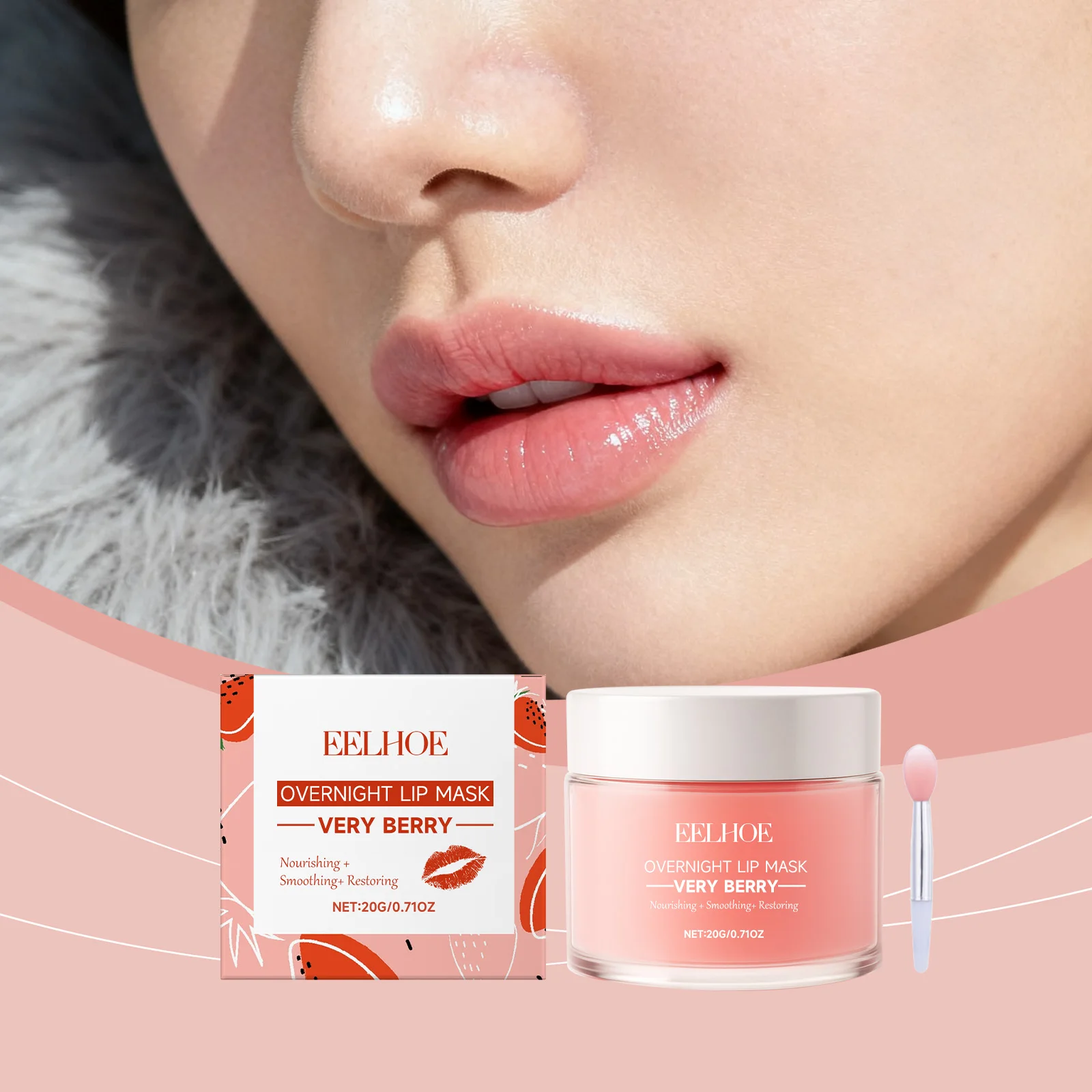 Berry Moisturizing Sleep Lip Mask Deep Nourishing Removing Dead Skin Reduce Lip Lines Prevent Cracking Gentle Hydrating Lip Mask view 2