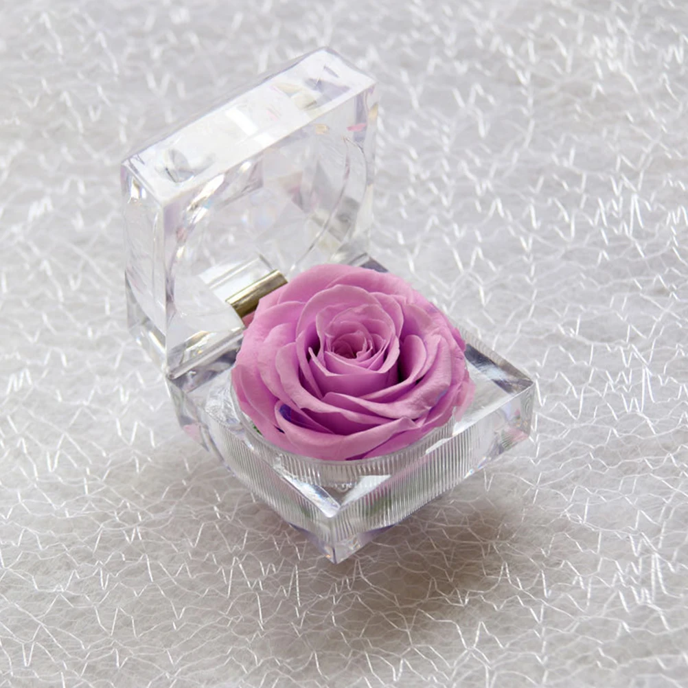 

1Pcs Preserved Eternal Orange Rose Head Decoration for Home Office Wedding Anniversary Romantic Gift Rose Gifts