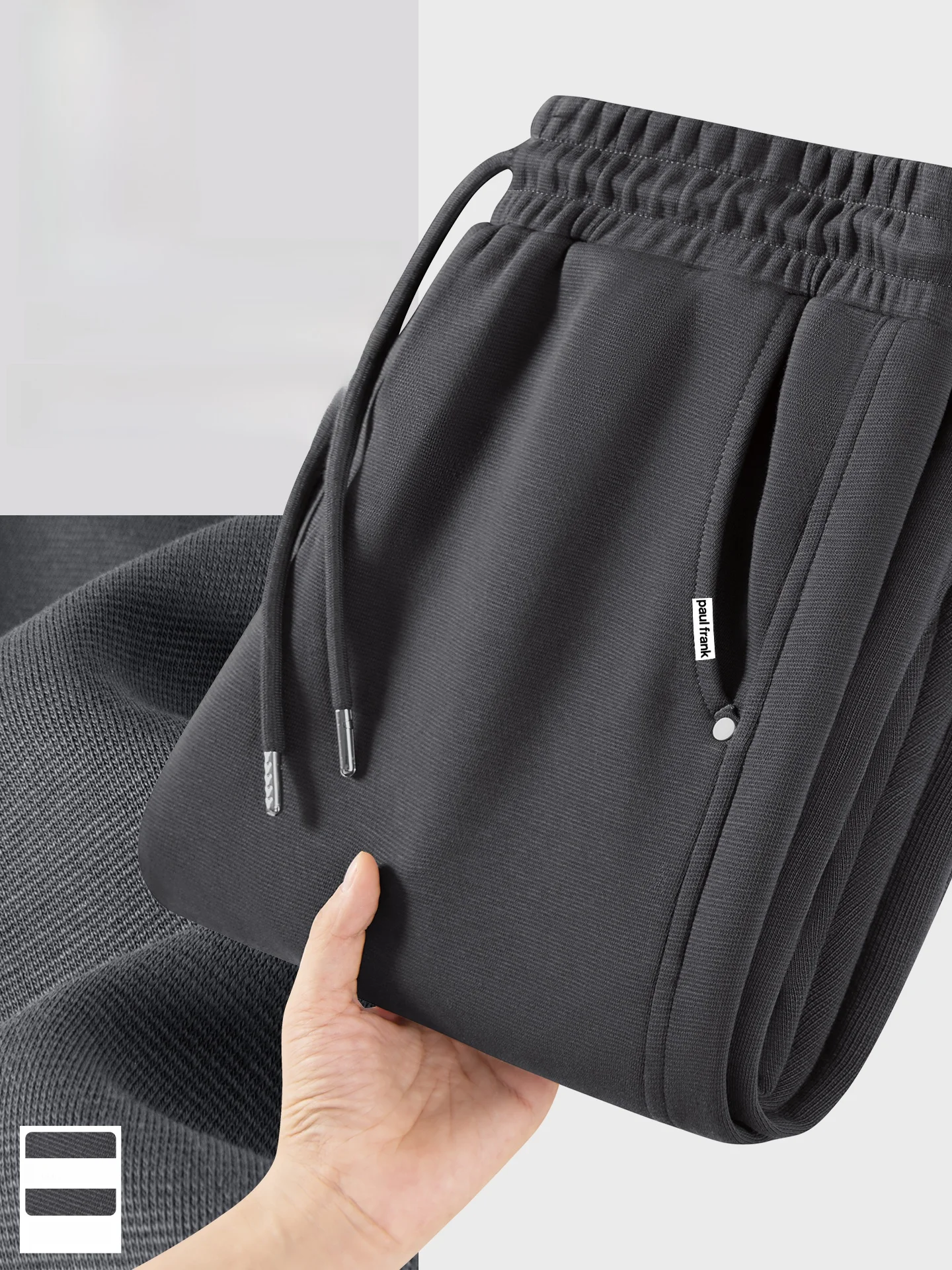 

Мужские повседневные спортивные брюки: новинка весны, прямой крой, свободные, с дизайнерским декором, удобные, на эластичном поясе, хлопок/полиэстер