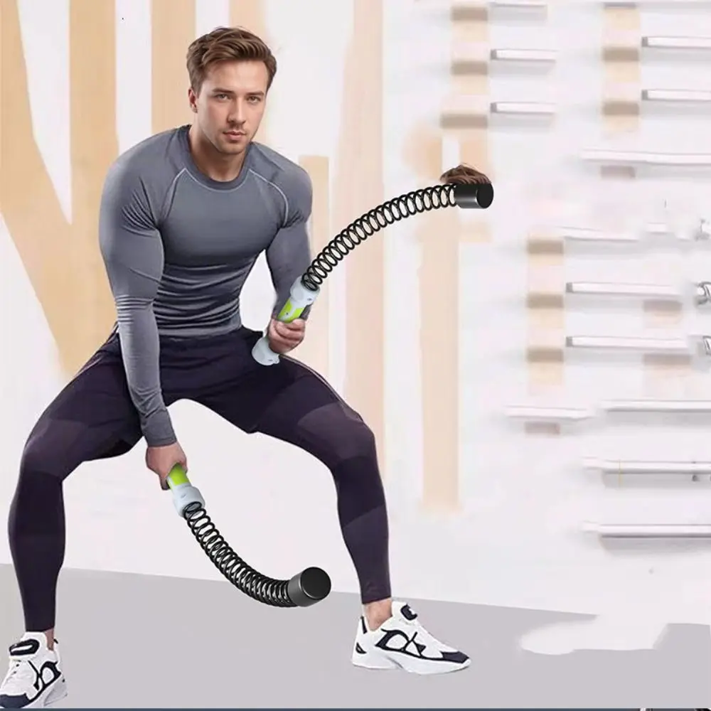 1 pair Replacement Spring Gym Battle Rope Rebound Stainless Steel Cordless Battle Rope Non Slip Multifunction Arm Strength Rope