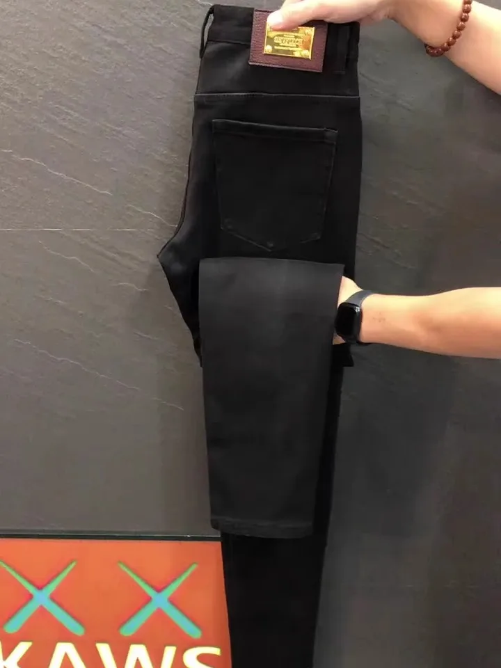 

High Quali Faionable Men's Jeans Autumn Winter New Arrival Comfortable Versatile Busin Casual Straight Leg Fit Jeans