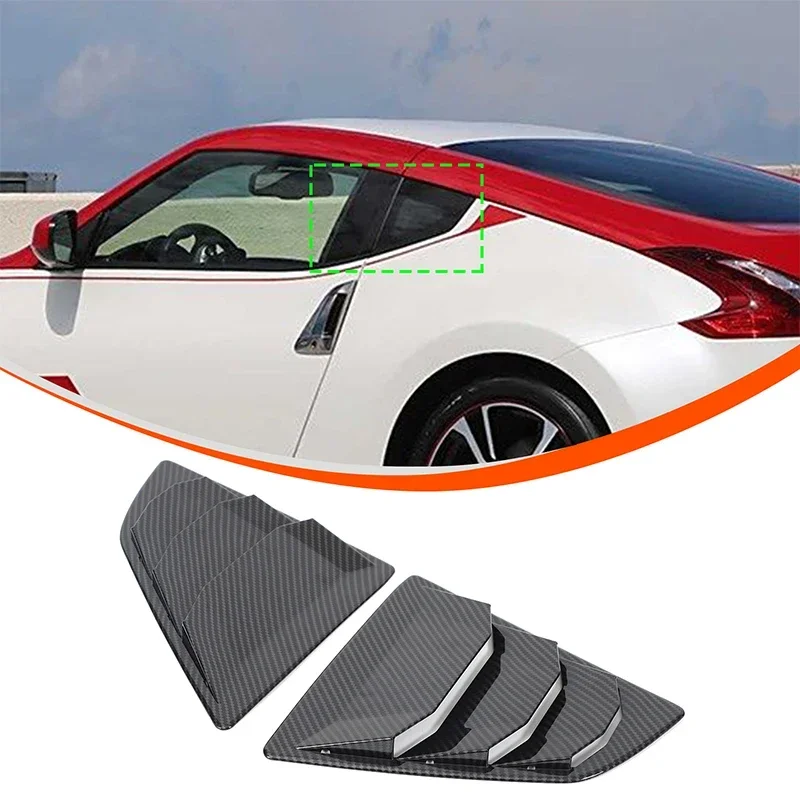 ABS Carbon Fiber for Nissan 370Z Z34 2009-2020 Car Center Console Panel Cover Sticker Car Decoration Modification Accessories