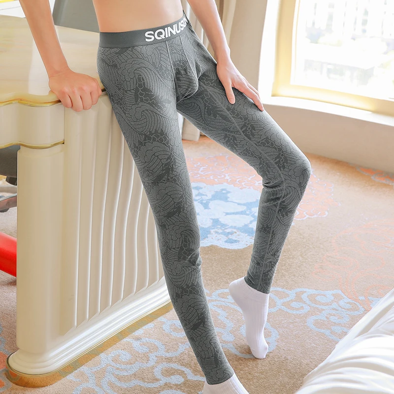 Warm pants Men's autumn and winter base pants Double sided velvet autumn pants  Cold resistant cotton wool underwear