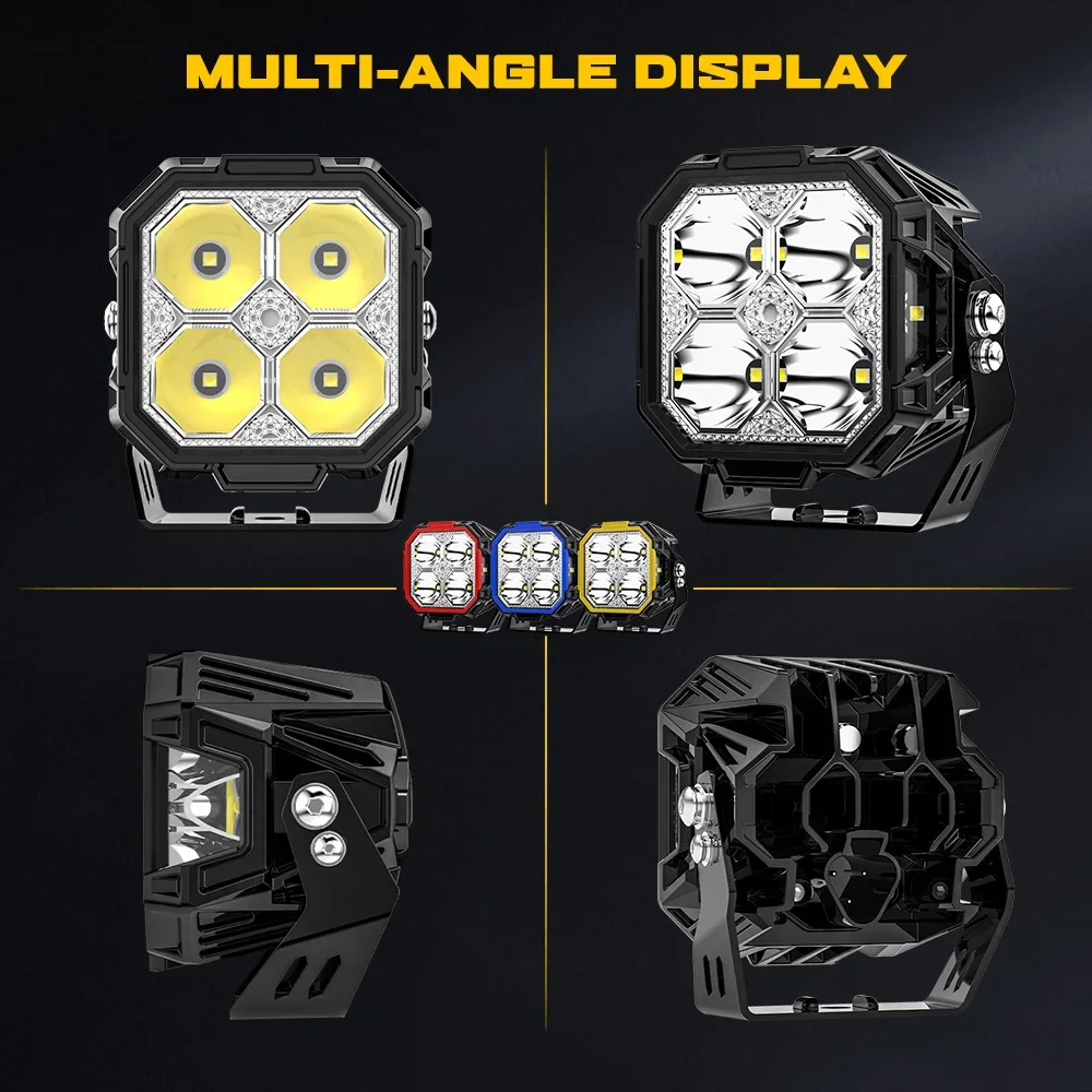 up to date Spot Driving Auxiliary Lights Led Light Roof Linkable RGB Led Light Bar for Jeep Trucks