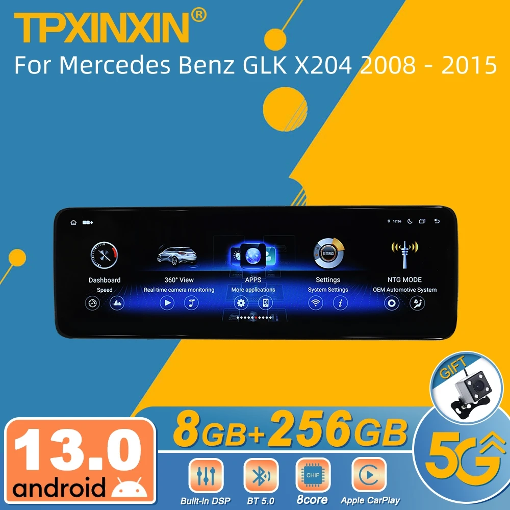 

Автомагнитола для Mercedes Benz GLK X204 2008 - 2015 Android, мультимедийный видеоплеер, беспроводной Авторадио Carplay, стерео, GPS навигатор BT