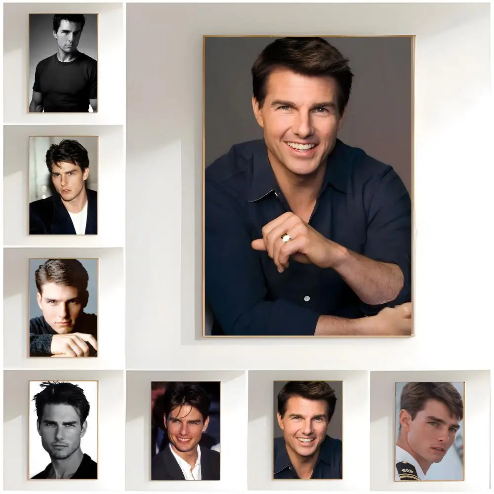 charming actor t-tom cruise Poster Classic Wall Art  Home Decor  Peel and Stick Unframed