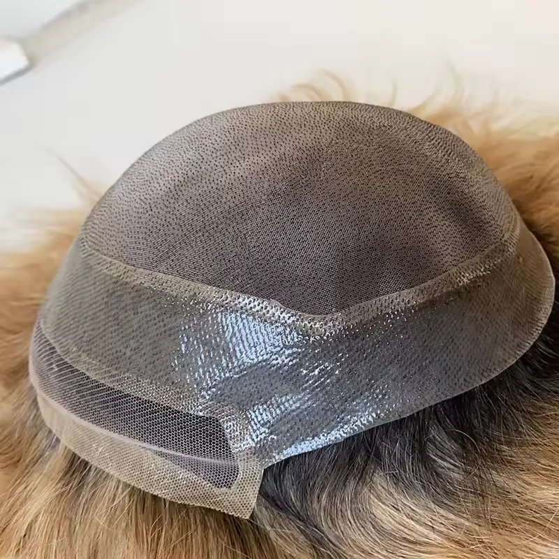 

Бразильские человеческие волосы, мужские парики, замена системы волос, прочный полиуретан с кружевом, голливудская основа, парик для мужчин на складе