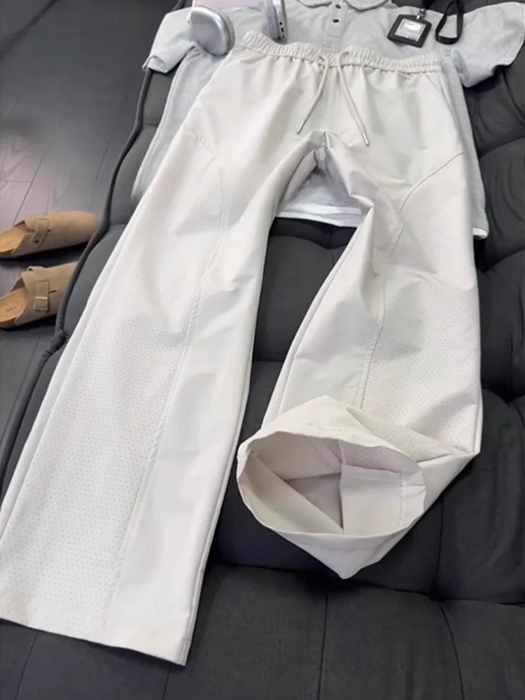 

Qui Dry Me Breathable Men's Summer Thin Cut Outdoor Hiking Pants American High Street Sle Casual Straight Leg Trousers