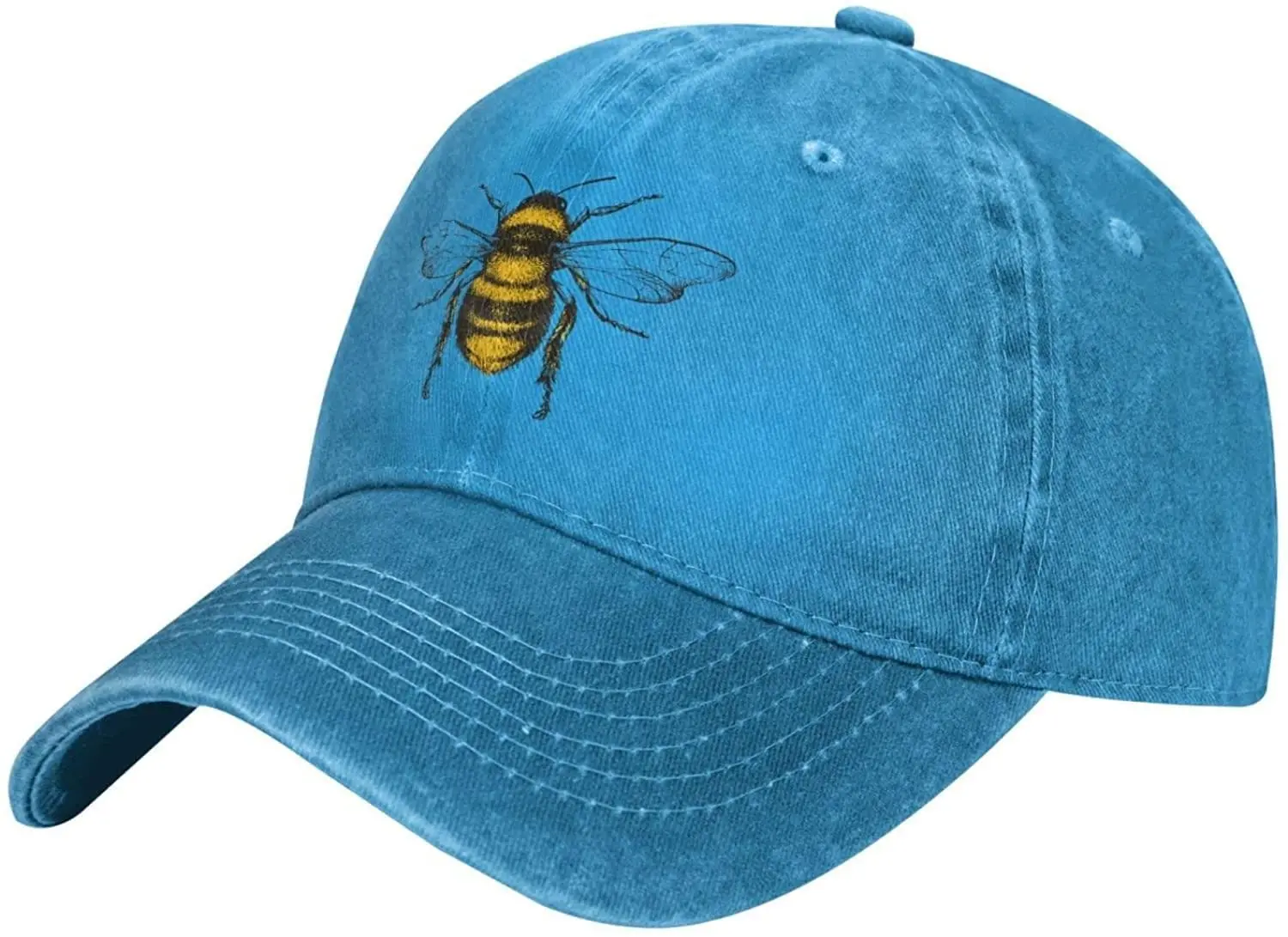 Honey Bees Cap for Men Baseball Caps Fashionable Hats Lightweight Stretch Denim Flexfit Hat