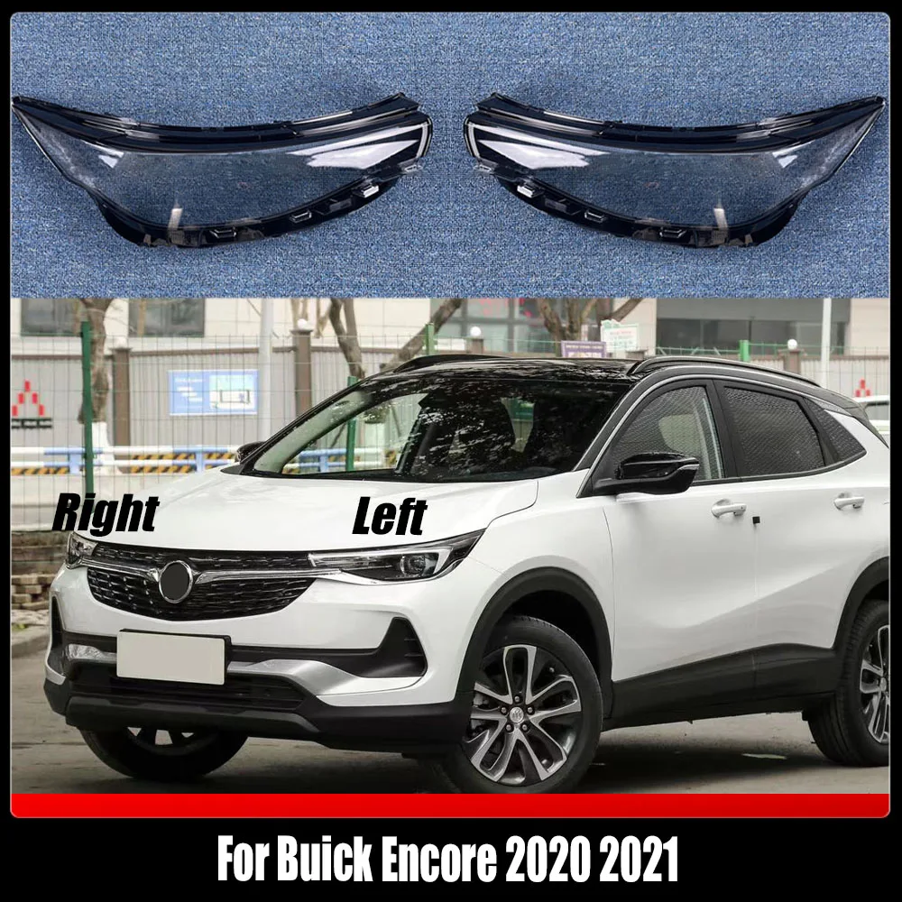 Car Accessories Headlight Lens Cover Headlamp Shell Transparent Lampshade Plexiglass For Buick Encore 2020 2021