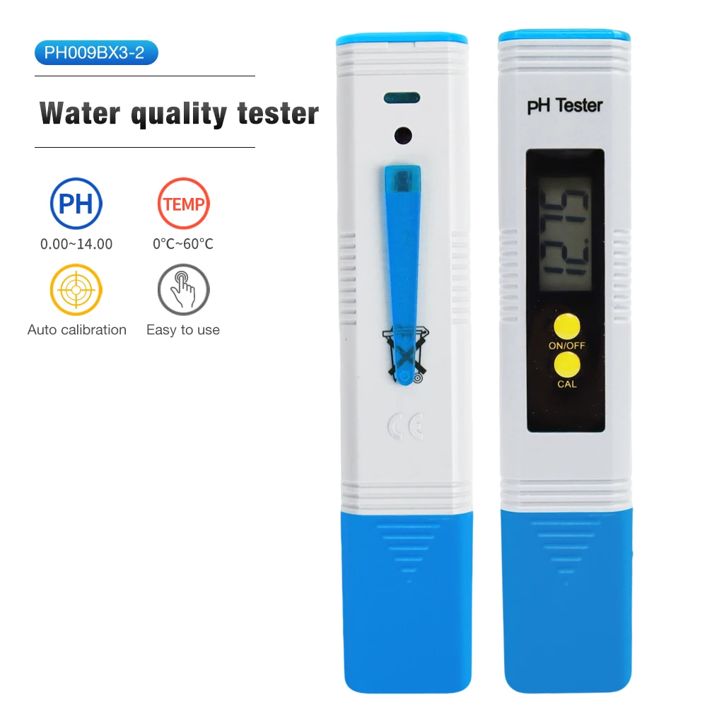 Handheld PH Meter Hight Accuracy Water Quality Tester PH Temp Test Pocket Pen Water Detector for Drinking Water Pool