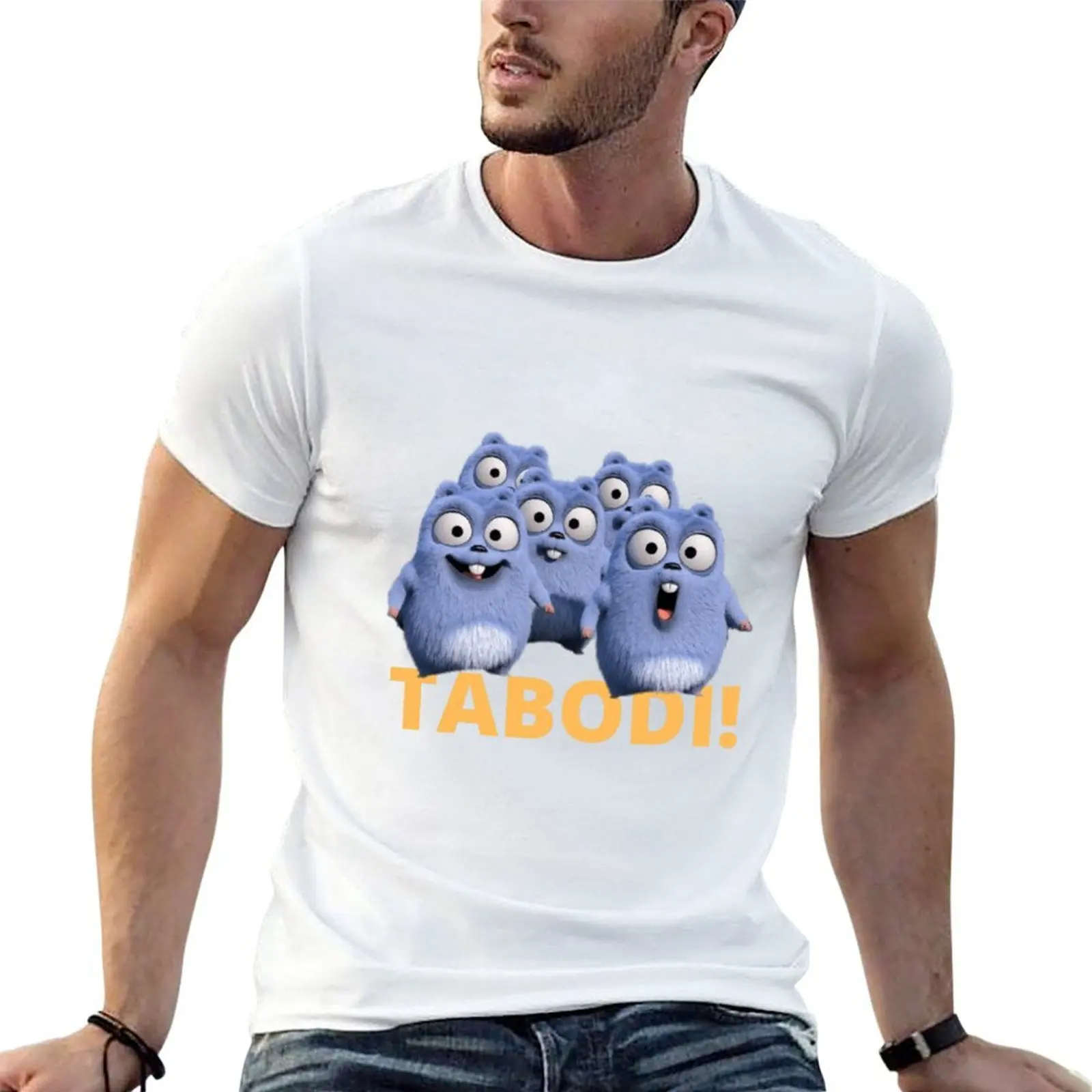

Happy Lemmings Tabodi and Grizzy T-Shirt cotton tshirt 100% man t shirt heavy cotton man tshirt T-shirt
