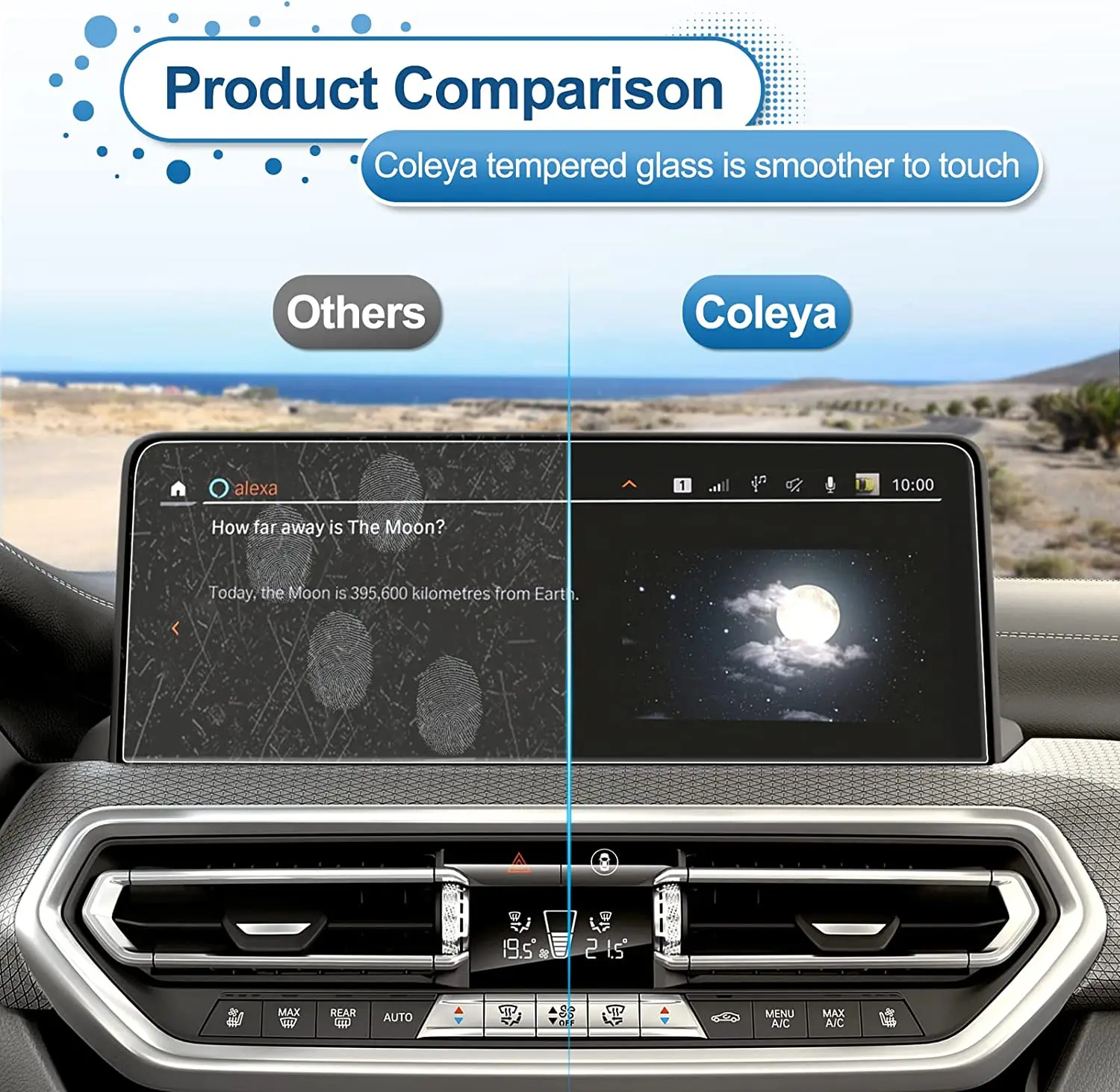 For 2022 BMW X3 X4 Screen Protector 12.3-inch Touch Screen Tempered Glass Protector 2022 2023 X3 X4 Accessories Protective Film