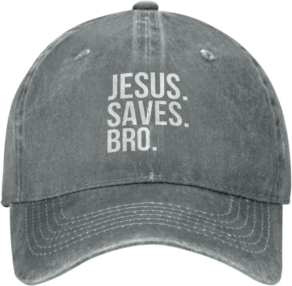 Jesus Saves Bro Washed Baseball Cap Cotton Distressed Dad Hat for Men Women Casual Outdoor