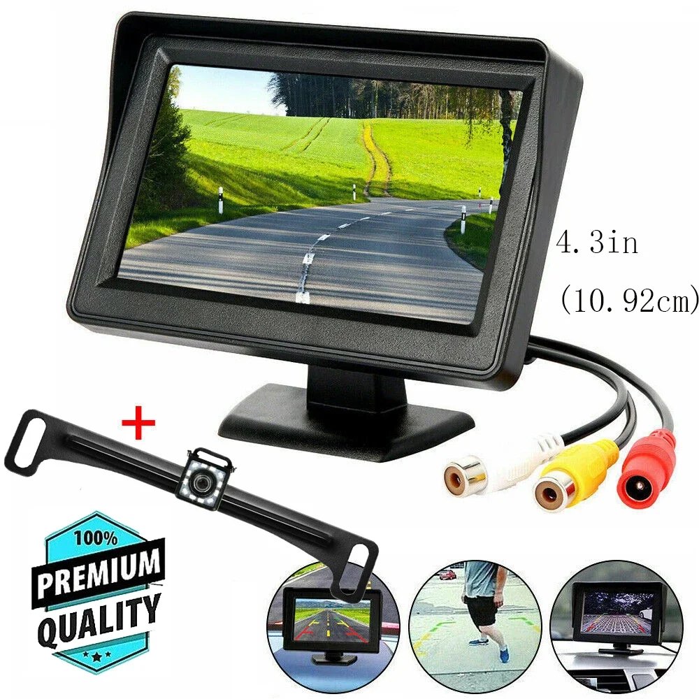

4.3 inch TFT LCD Car HD Monitor Reverse Camera Security Display for Reverse Backup Parking Camera Drive Recorder