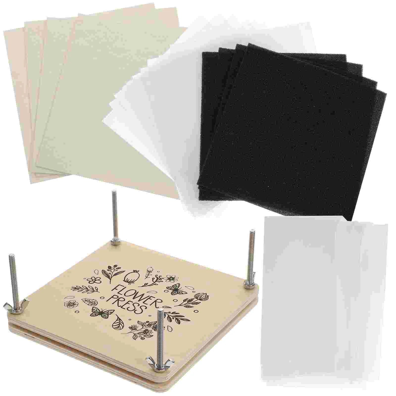 

Press Flower Pressing Accessory Tool for Plants Flowers Suite Specimen Kit Wood Leaf