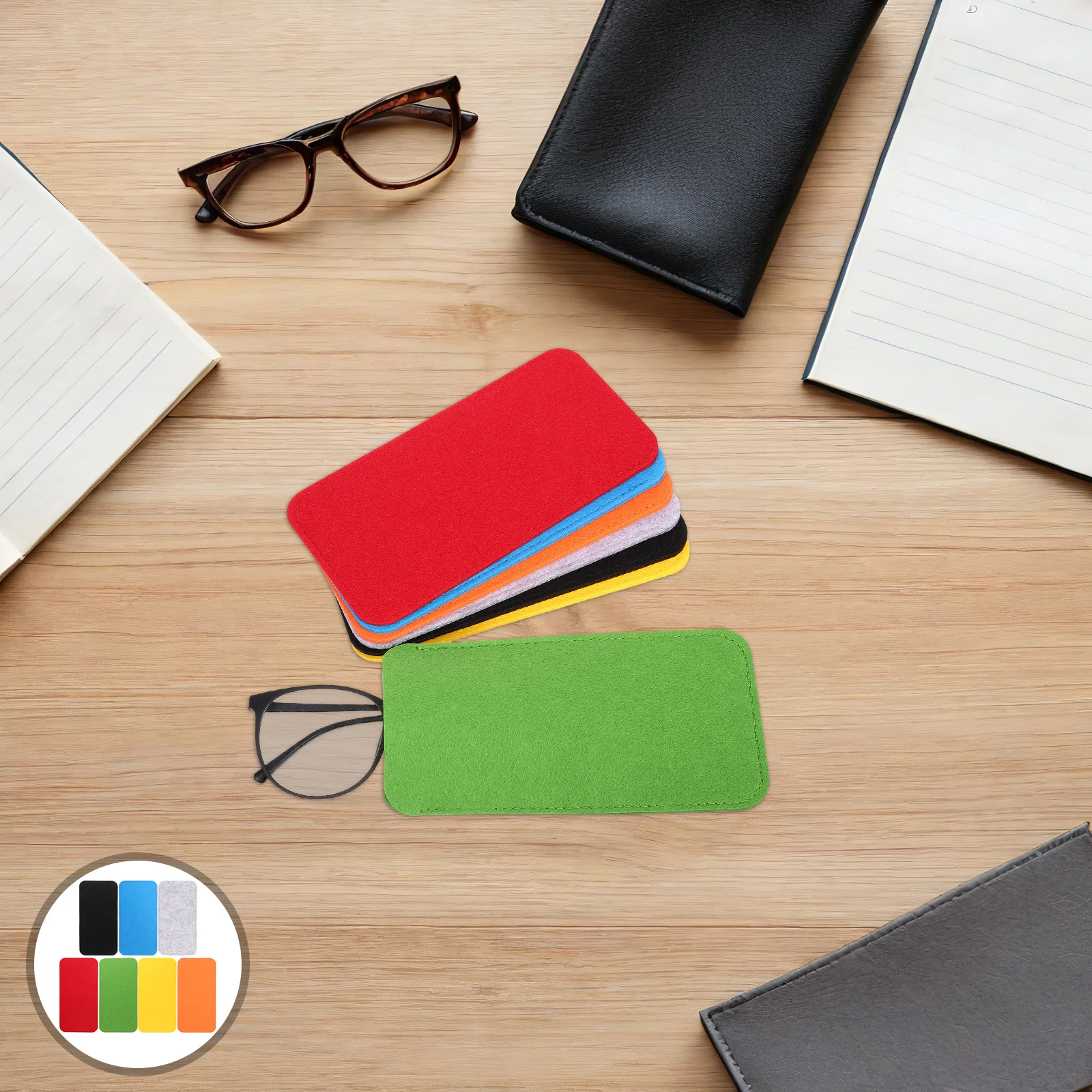 

7Pcs Glasses Storage Bag Kit: Colorful Soft Eyeglass Pouches for Travel Office Outdoor Use - Universal Fit for Ski Goggles