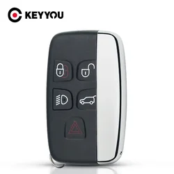 KEYYOU New For Land Rover Discovery 4 Sport Evoque Vogue For Range Rover Replacement Car Key Shell Smart Cover Case 5 Buttons