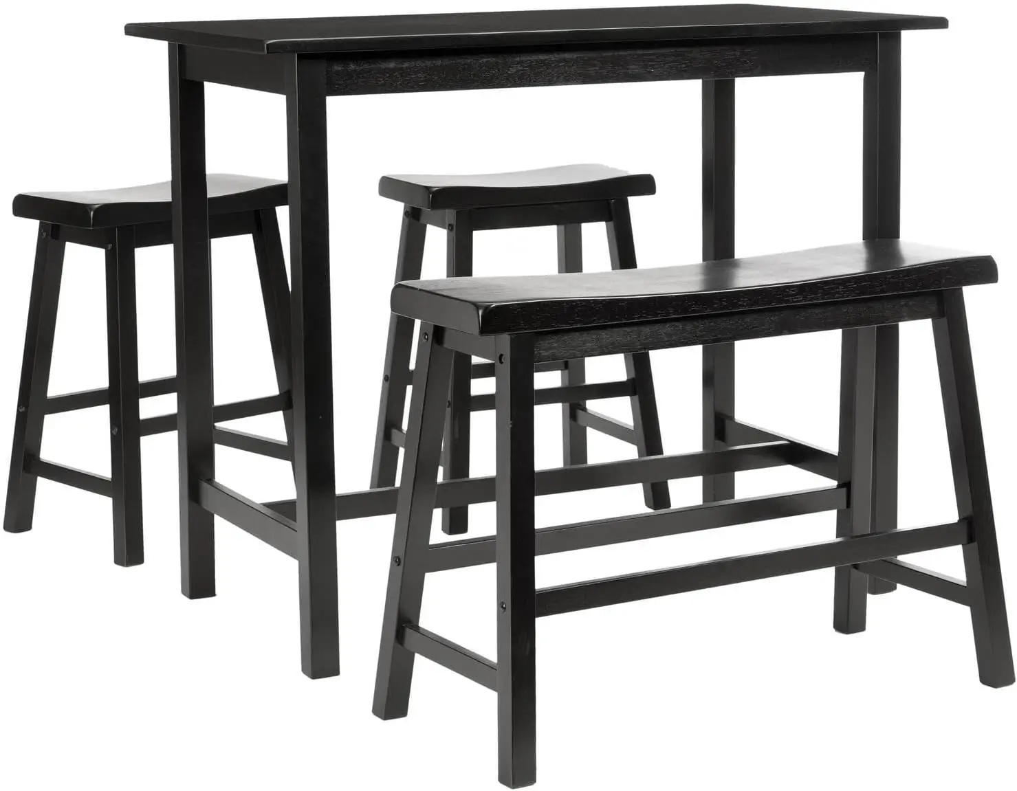 

American Homes Collection Galway Dark Espresso Oak 4-Piece Pub Set