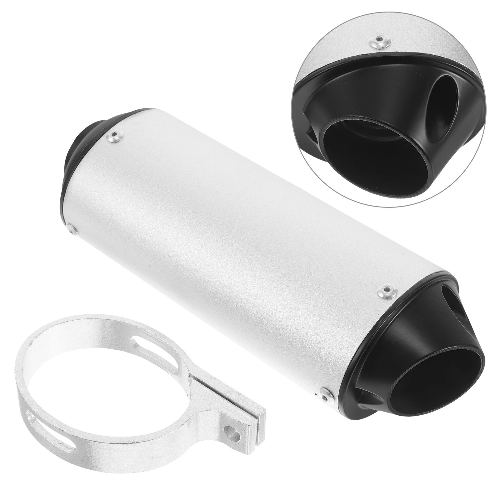 

Motorcycle Exhaust Pipe Muffler 28mm Fish Mouth Universal Slip On Tail Section Noise Reduction Scooter ATV Dirt Bike Accessories