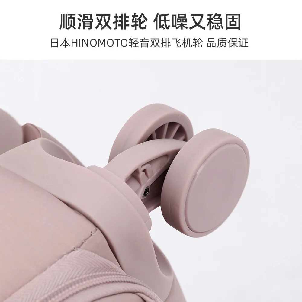 Ultralekka walizka na kółkach, torba podróżna z tkaniny, podróżna, o dużej pojemności