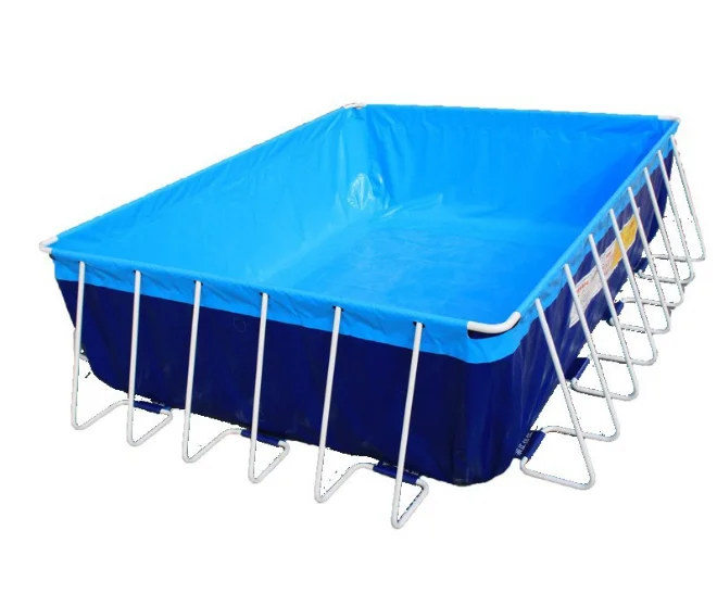 Piscina al aire libre con marco de metal, piscina al aire libre para el hogar sobre el suelo, piscina personalizable