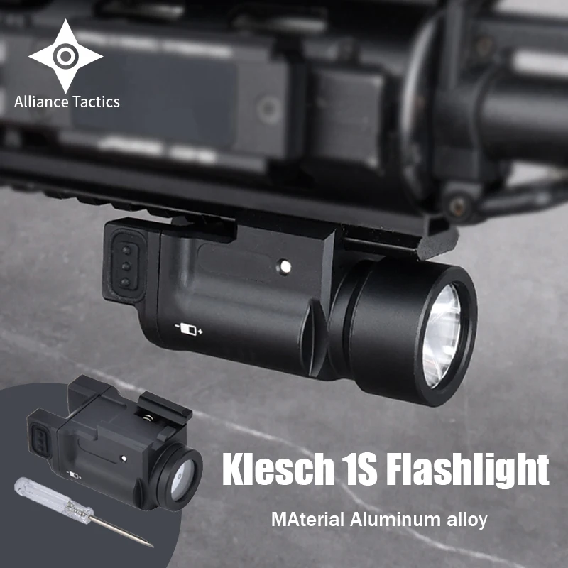 

WADSN klesch 1 Pistol Flashlight 600 Lumens For 20mm Rail Glcok 17 19 High power Mini Weapon Lamp Zenitco Weaponlight