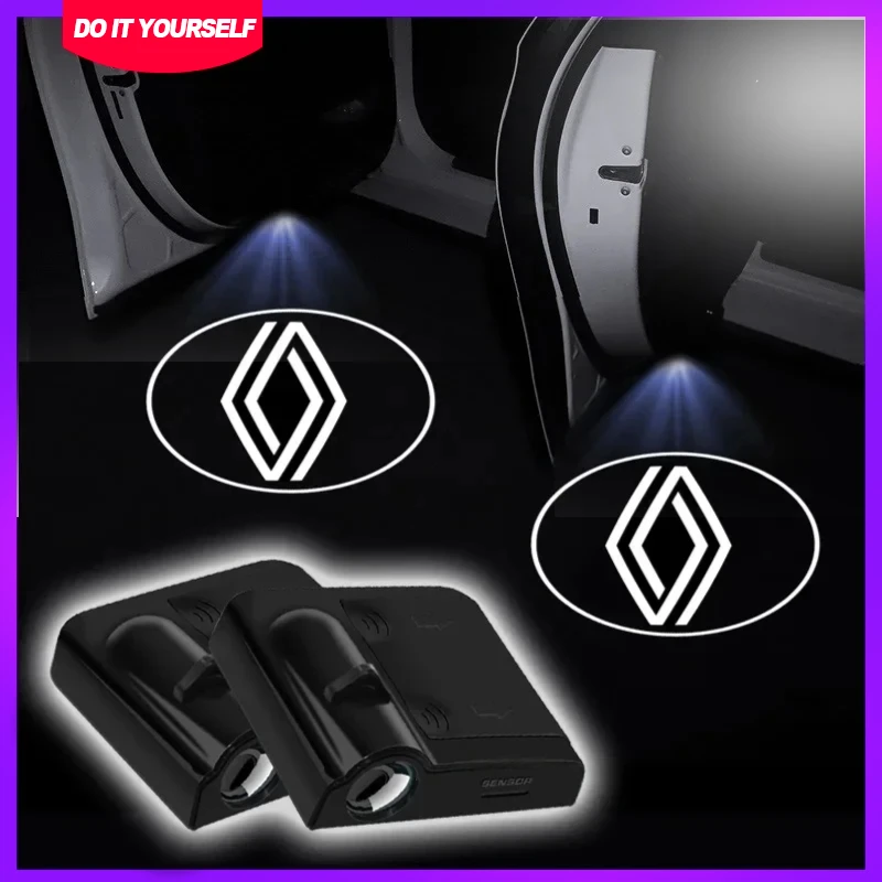 

Car Door LED HD Welcome Courtesy Shadow Projector Lamp Logo Light For Renault Megane 2 3 4 Twingo Clio Talisman Captur Trafic RS