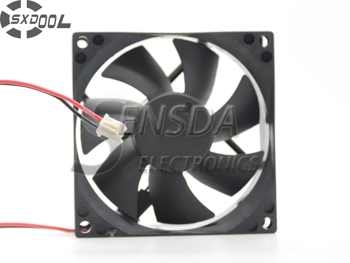 SXDOOL 8cm 80mm Cooling Fan 8025 80*80*25 80X80X25 Mm Sleeve DC 24V 0.15A Case Cooling Fan 2-wire 2pin Quiet Low Noise