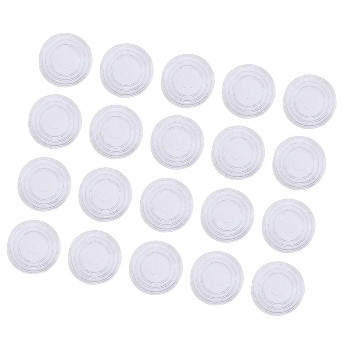 18 Pcs Glass Table Mat Wall Protection Round Shaped Pads Furniture Bumpers Protector
