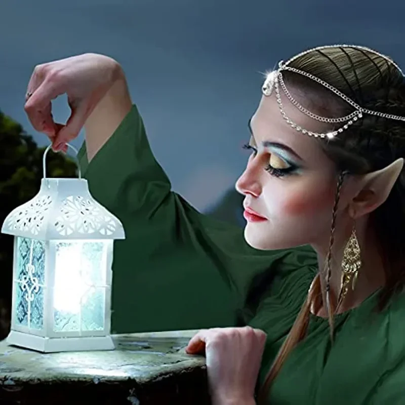 4 Uds Halloween Cosplay Palacio Victoria Medieval Vintage Hada disfraz de elfo para mujer princesa vendaje vestido de Navidad Ptachwork