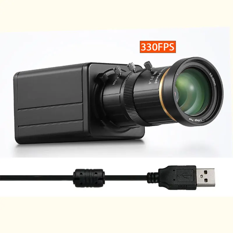 

330FPS USB Webcam 2MP HD Industry Camera 10X ZOOM CS 5-50MM COMS OV4689 USB Plug And Play